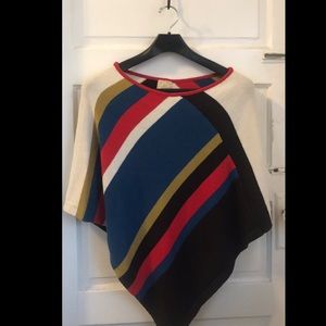 Cozy Forever 21 Striped Poncho